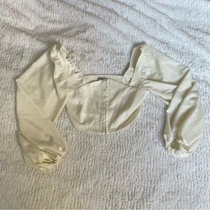 Puff Sleeve Corset Top